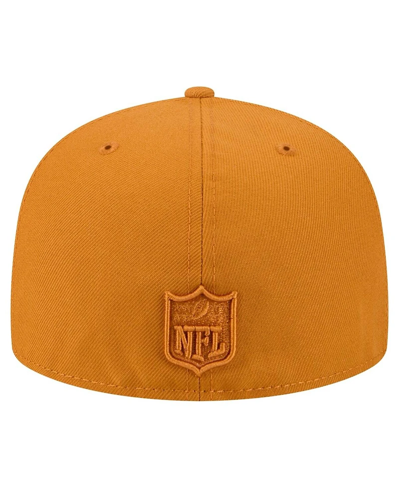 New Era Men's Brown Philadelphia Eagles Color Pack A-Frame 59FIFTY Fitted Hat