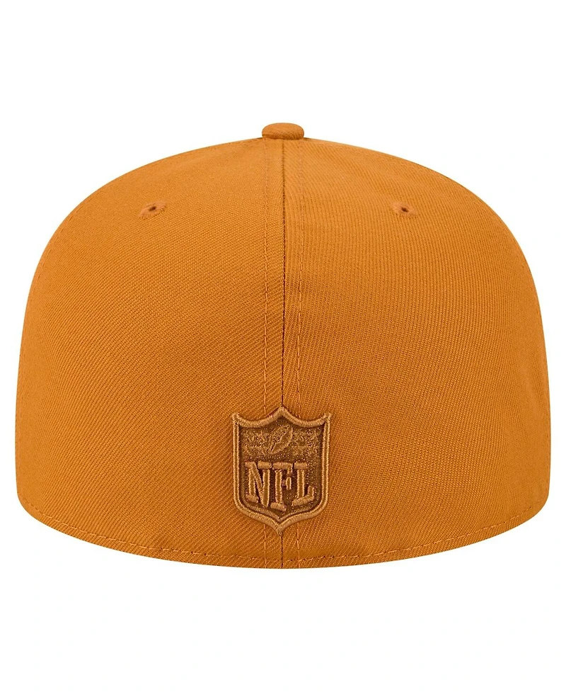 New Era Men's Brown Pittsburgh Steelers Color Pack A-Frame 59FIFTY Fitted Hat
