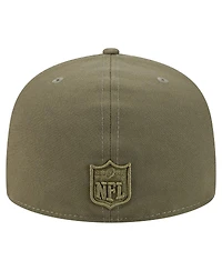 New Era Men's Olive Washington Commanders Color Pack A-Frame 59FIFTY Fitted Hat