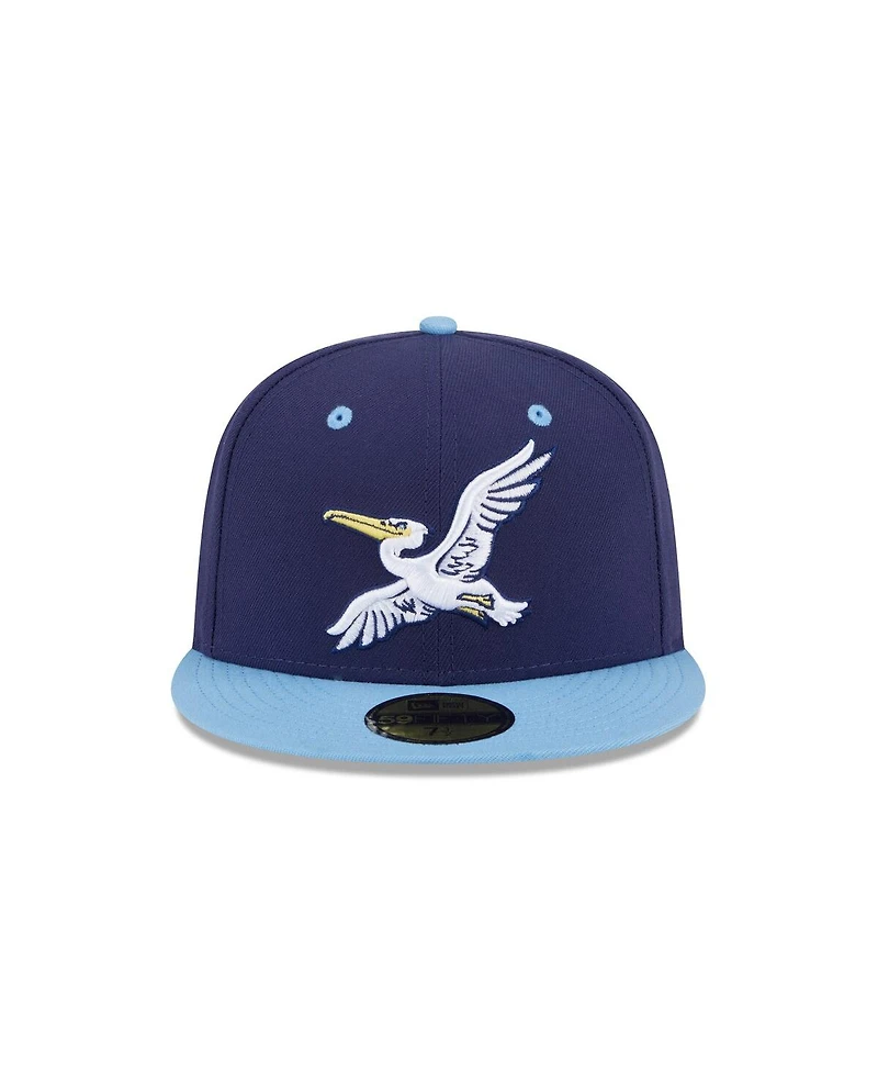 New Era Men's Navy Myrtle Beach Pelicans Theme Nights 59FIFTY Fitted Hat