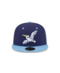 New Era Men's Navy Myrtle Beach Pelicans Theme Nights 59FIFTY Fitted Hat