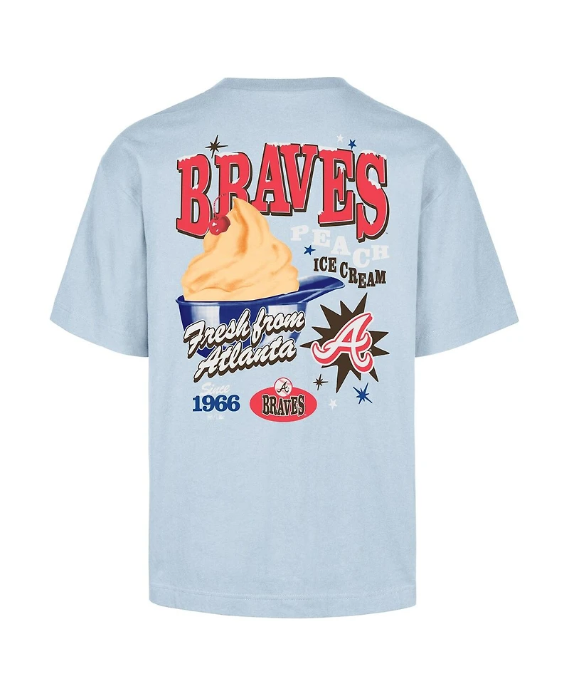 47 Brand Men's Light Blue Atlanta Braves Ice Cream Parlor Foundation T-Shirt