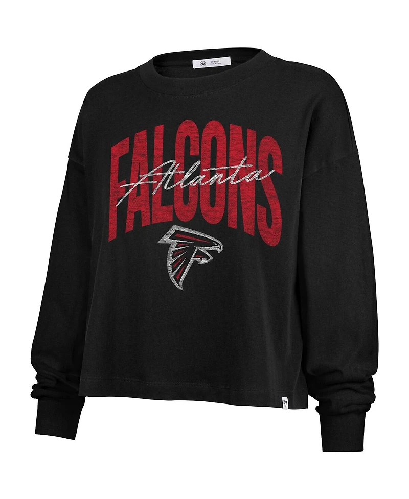 '47 Brand Women's Black Atlanta Falcons Muse Sydney Long Sleeve T-Shirt