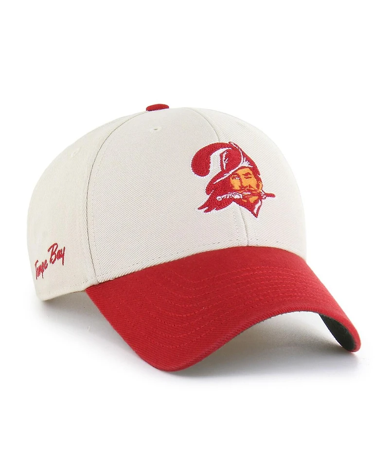 '47 Brand Men's Cream/Red Tampa Bay Buccaneers Fairfield Mvp Throwback Adjustable Hat
