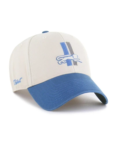 '47 Brand Men's Cream/Blue Detroit Lions Fairfield Mvp Throwback Adjustable Hat