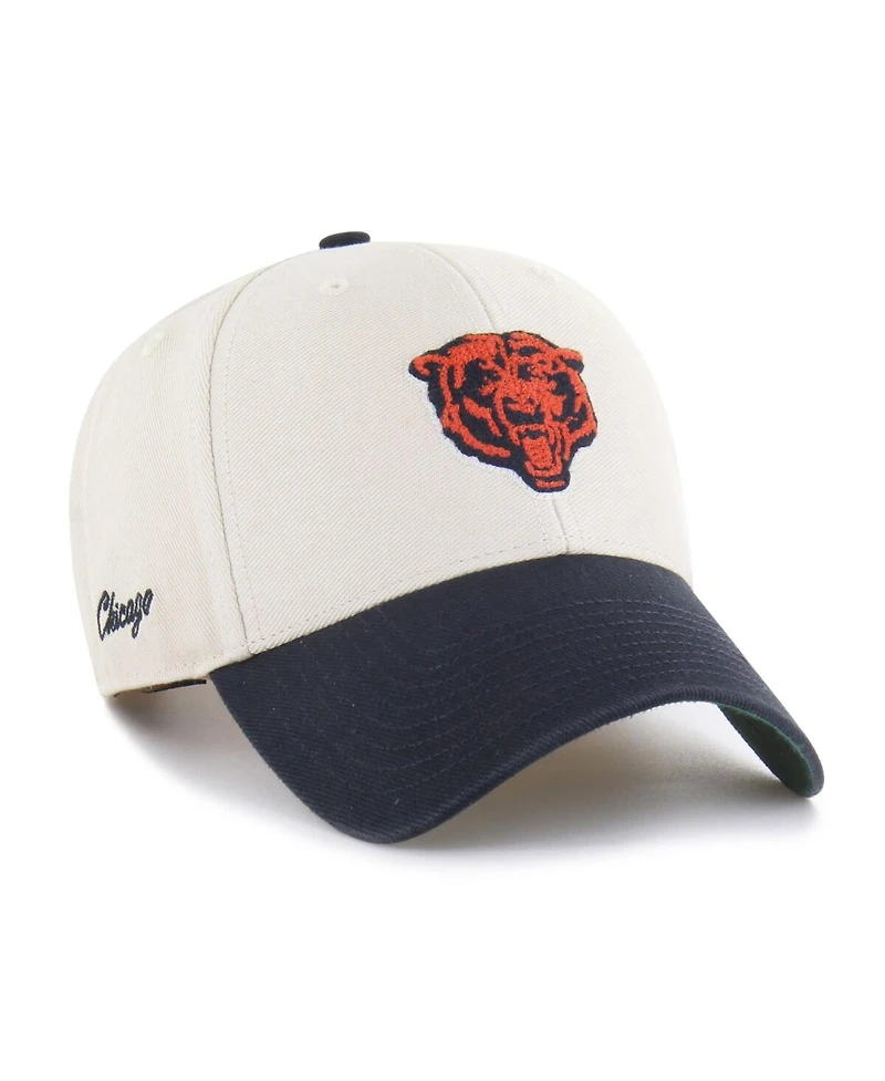'47 Brand Men's Cream/Navy Chicago Bears Fairfield Mvp Throwback Adjustable Hat