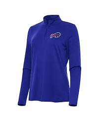 Antigua Women's Royal Buffalo Bills Reprocess Quarter-Zip Sweatshirt
