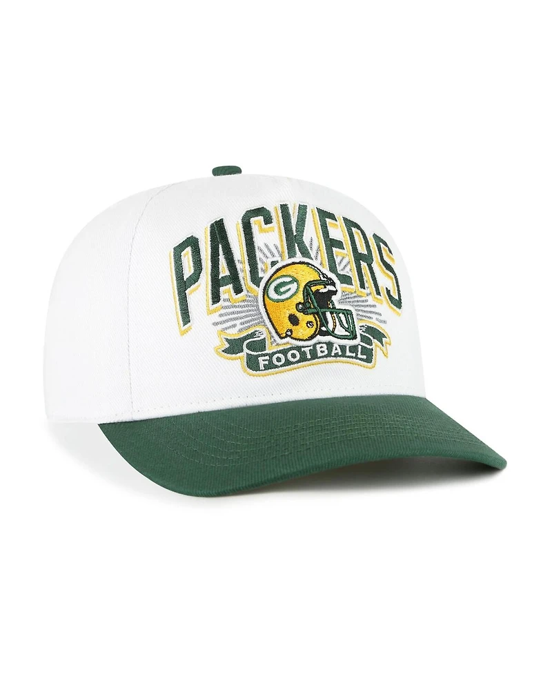 '47 Brand Big Boys and Girls White/Green Green Bay Packers Prime Play Hitch Adjustable Hat