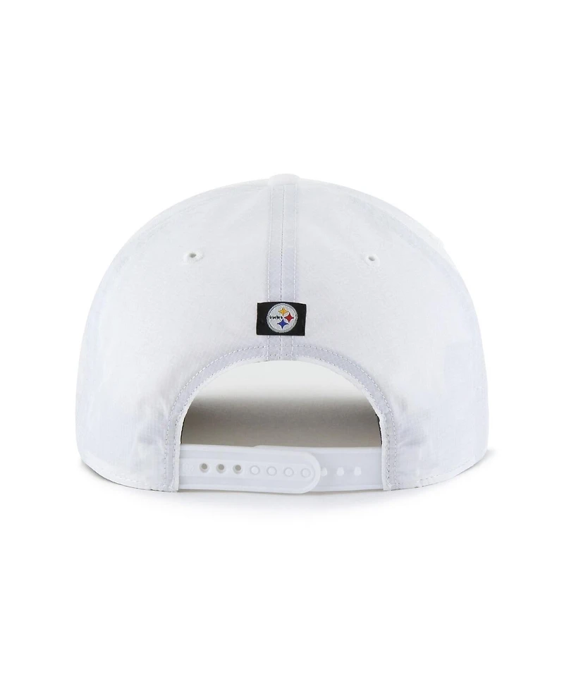 47 Brand Men's White Pittsburgh Steelers Brrr Fairway Hitch Adjustable Hat