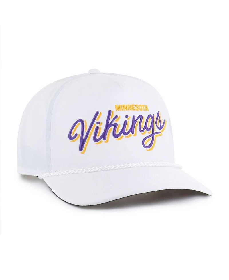 47 Brand Men's White Minnesota Vikings Brrr Fairway Hitch Adjustable Hat