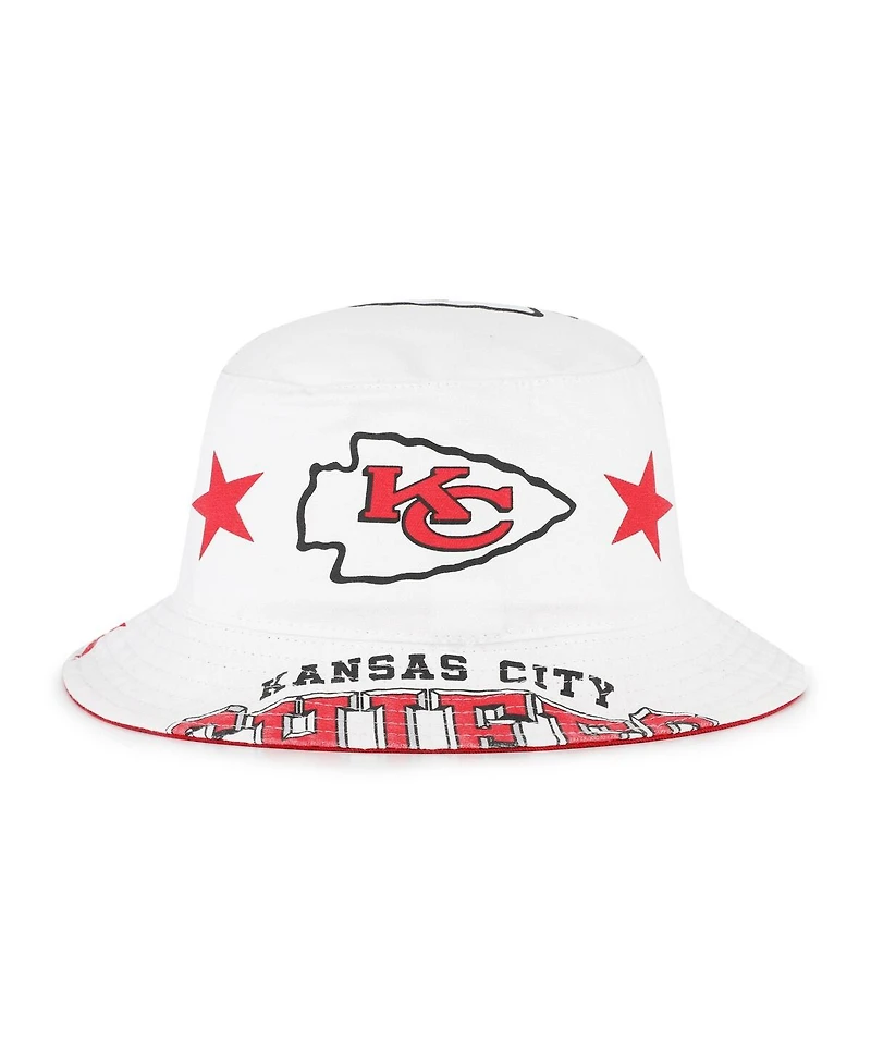 '47 Brand Women's White Kansas City Chiefs Energize Bucket Hat