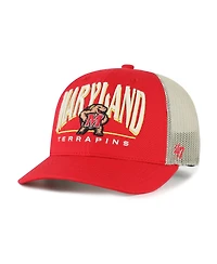 '47 Brand Men's Red Maryland Terrapins Arid Adjustable Trucker Hat