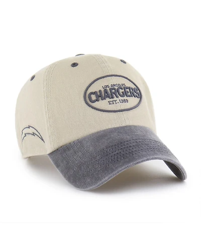 '47 Brand Men's Khaki Los Angeles Chargers Breaking Trail Clean Up Adjustable Hat