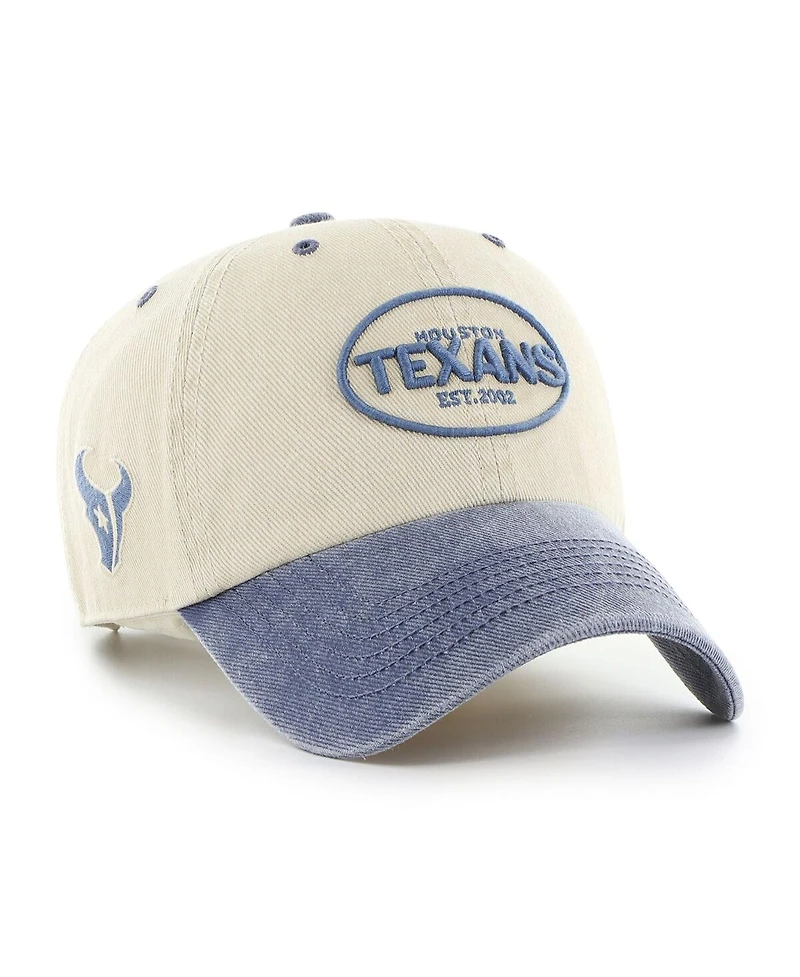 '47 Brand Men's Khaki Houston Texans Breaking Trail Clean Up Adjustable Hat