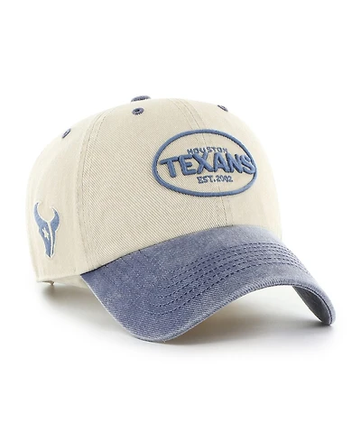 '47 Brand Men's Khaki Houston Texans Breaking Trail Clean Up Adjustable Hat