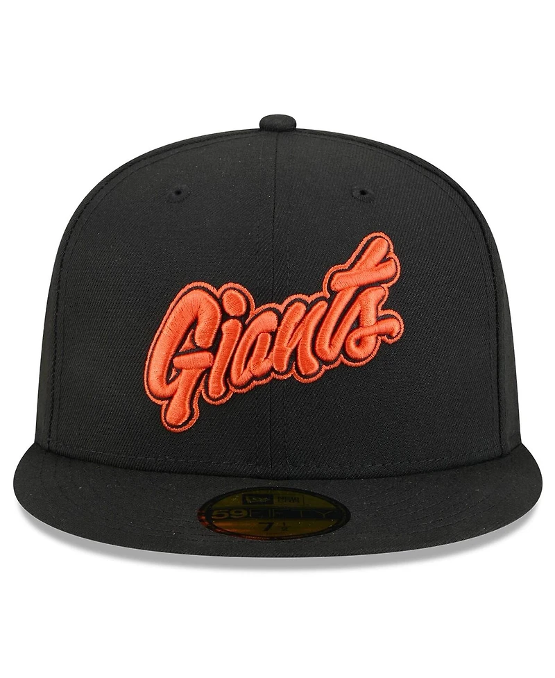 New Era Men's Black San Francisco Giants 2025 City Connect Wordmark 59FIFTY Fitted Hat