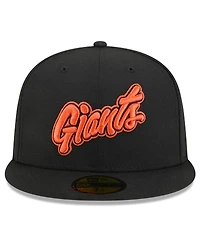 New Era Men's Black San Francisco Giants 2025 City Connect Wordmark 59FIFTY Fitted Hat