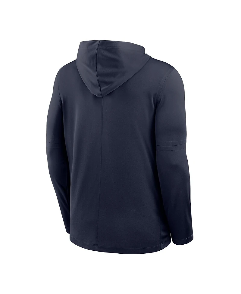 Nike Men's Navy Virginia Cavaliers 2025 Sideline Dri-fit Long Sleeve Hoodie T-Shirt