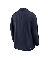 Nike Men's Navy Illinois Fighting Illini Dri-fit Half-Zip Pullover Sweatshirt