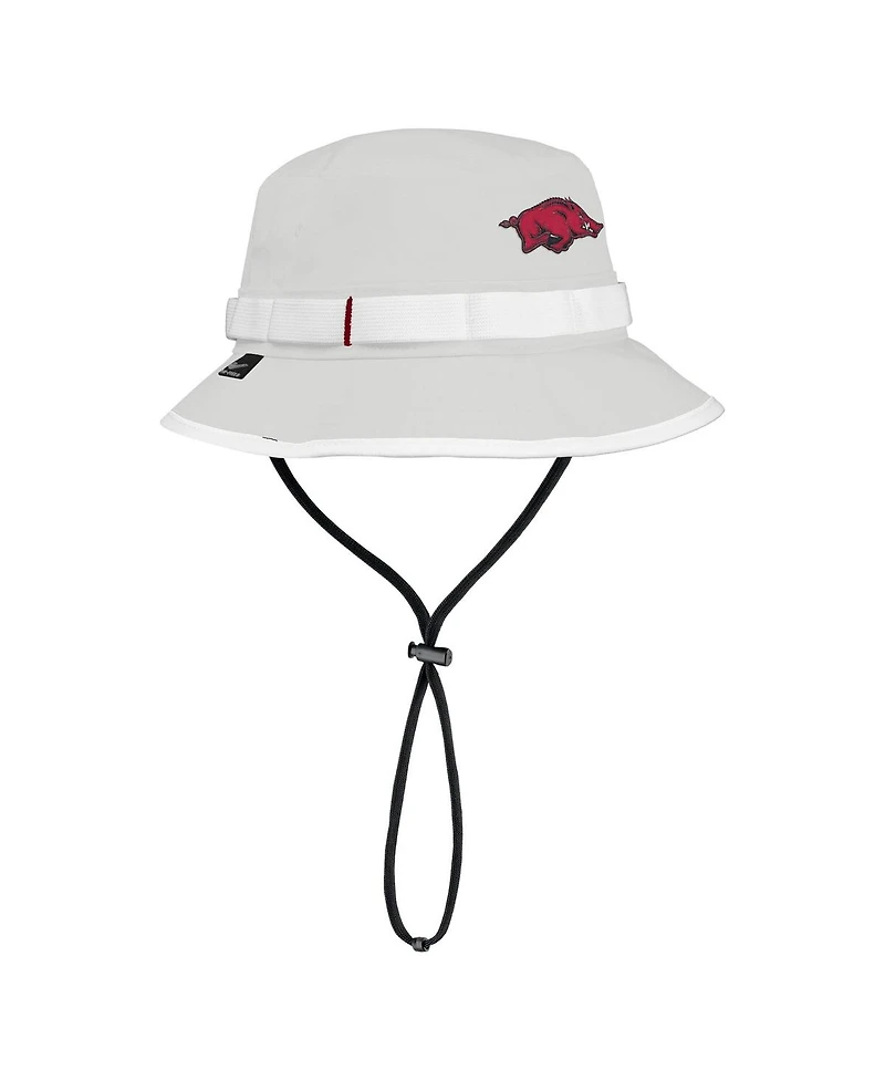 Nike Men's Gray Arkansas Razorbacks 2025 On-Field Boonie Performance Bucket Hat