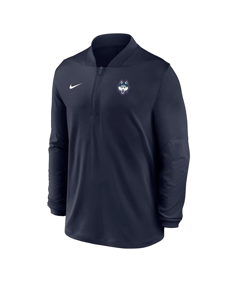 Nike Men's Navy UConn Huskies Dri-fit Half-Zip Pullover Sweatshirt
