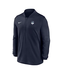 Nike Men's Navy UConn Huskies Dri-fit Half-Zip Pullover Sweatshirt