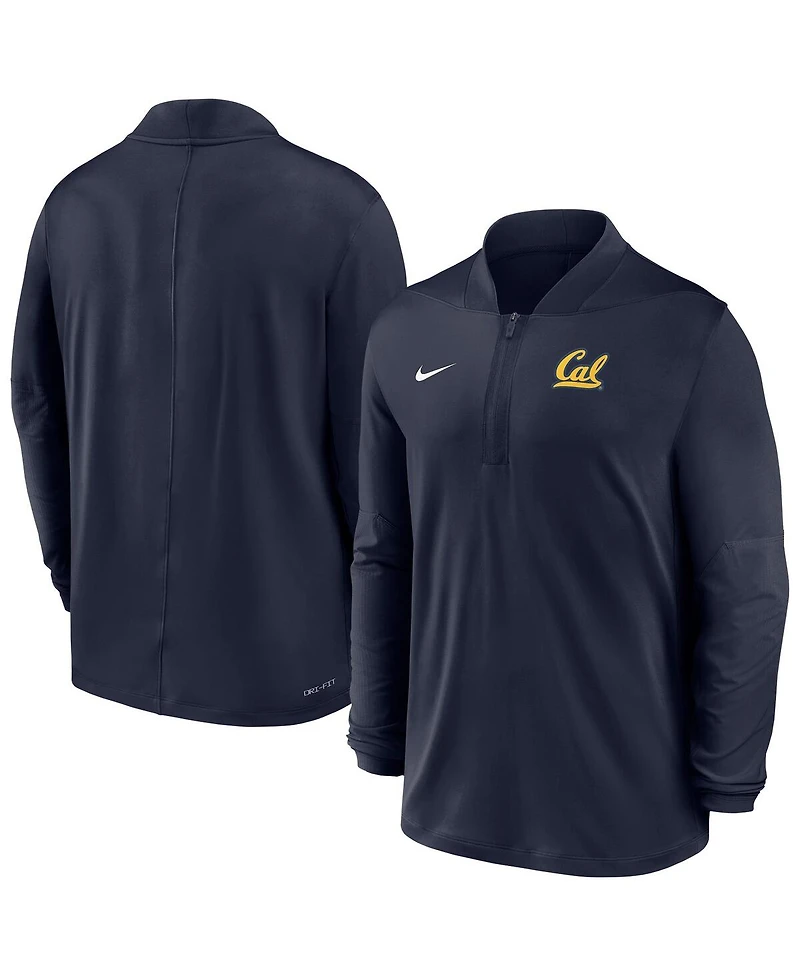 Nike Men's Navy Cal Bears Dri-fit Half-Zip Pullover Sweatshirt