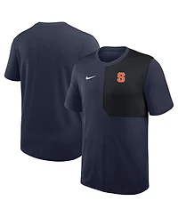 Nike Men's Navy Syracuse Orange 2025 Sideline Uv Performance Coach T-Shirt
