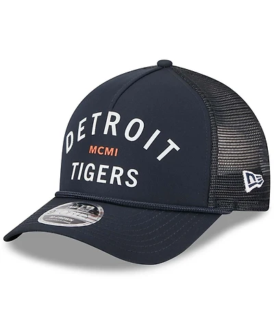 New Era Men's Navy Detroit Tigers Minimalist 9FORTY A-Frame Adjustable Hat