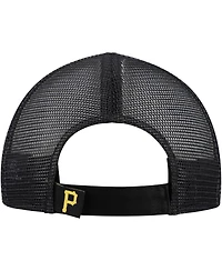 New Era Toddler White/Black Pittsburgh Pirates Painted A-Frame 9FORTY Trucker Adjustable Hat
