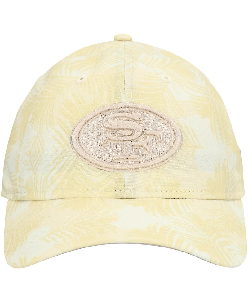 New Era Women's Cream San Francisco 49ers Frond 9TWENTY Adjustable Hat