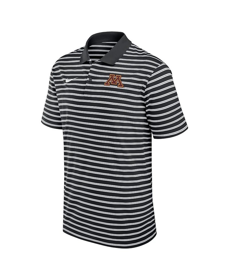Nike Men's Black Minnesota Golden Gophers Victory Stripe Performance Polo Shirt
