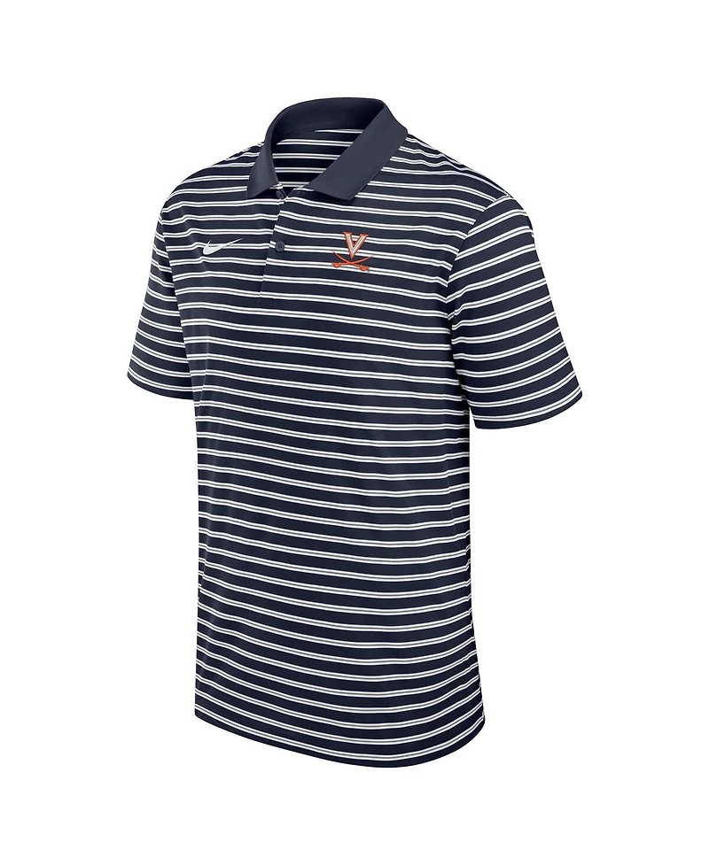 Nike Men's Navy Virginia Cavaliers Victory Stripe Performance Polo Shirt
