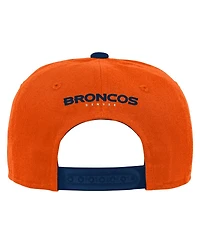Outerstuff Big Boys and Girls Orange Denver Broncos Team Pre-Curved Adjustable Hat