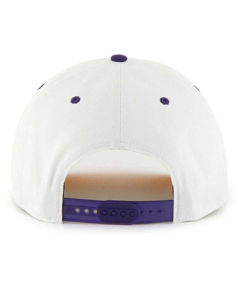 '47 Brand Men's White/Purple Minnesota Vikings Roscoe Two-Toned Hitch Adjustable Hat