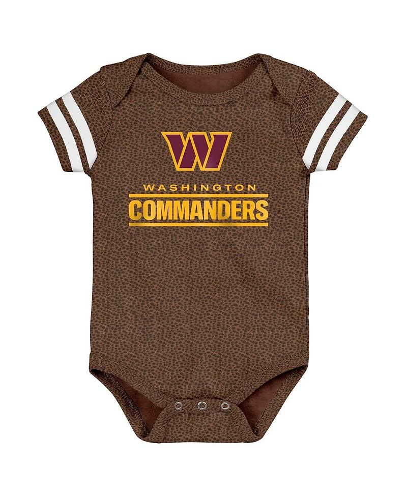 Outerstuff Baby Boys and Girls Brown Washington Commanders Playmaker Bodysuit