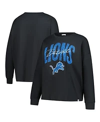 '47 Brand Women's Black Detroit Lions Plus Muse Sydney Long Sleeve T-Shirt