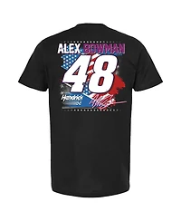 Hendrick Motorsports Team Collection Men's Black Alex Bowman Ally Patriotic Car T-Shirt