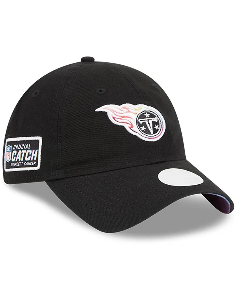 New Era Women's Black Tennessee Titans 2023 Nfl Crucial Catch 9TWENTY Adjustable Hat
