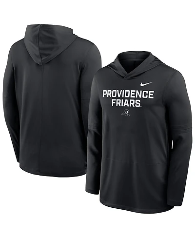 Nike Men's Black Providence Friars Sideline Dri-fit Lightweight Sweatshirt