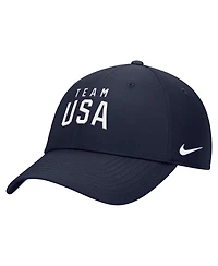 Nike Men's Navy Team Usa On-Field Club Ripstop Dri-fit Adjustable Hat