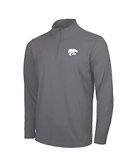 Nike Men's Gray Kansas State Wildcats Intensity Performance Quarter-Zip Pullover Sweatshirt