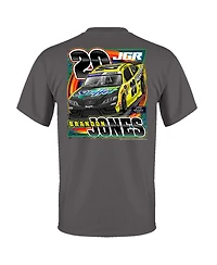 Joe Gibbs Racing Team Collection Men's Charcoal Brandon Jones Menards Car T-Shirt