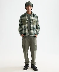 Scotch & Soda Men's Relaxed Fit Patchwork Shirt