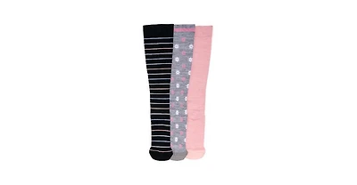 Muk Luks Women's 3 Pair Pack Compression Socks