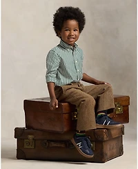 Polo Ralph Lauren Toddler and Little Boys Striped Cotton Poplin Shirt