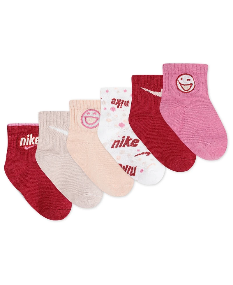 Nike Baby Girls 6-Pack Play For All Infant Socks