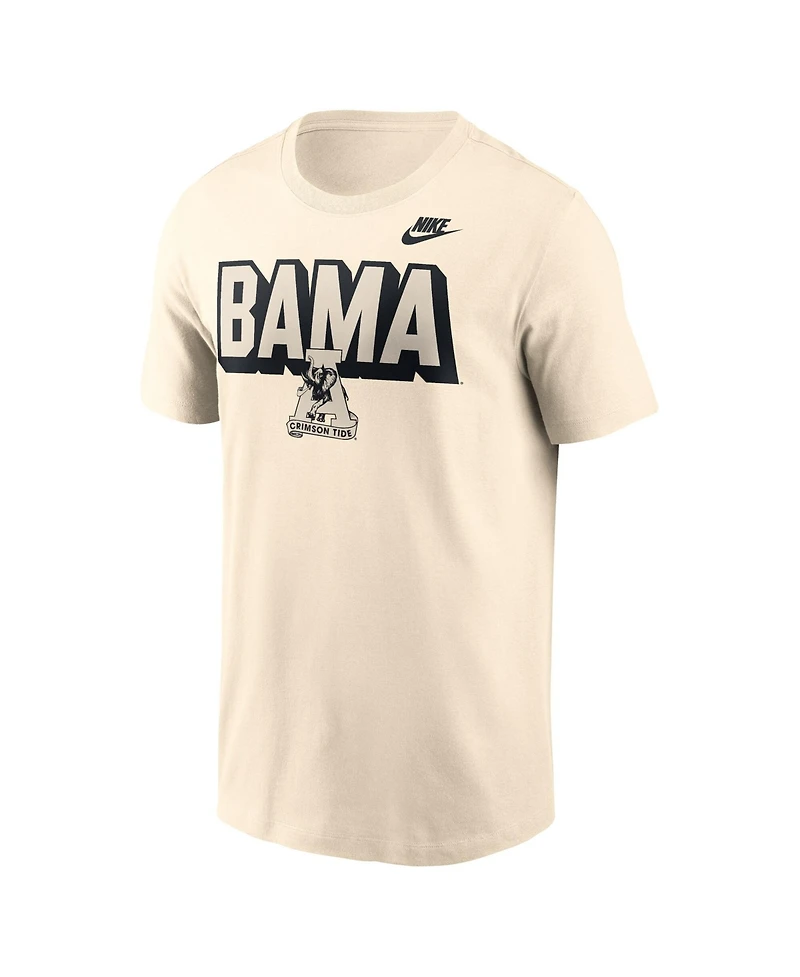 Nike Men's Natural Alabama Crimson Tide Fashion Bold T-Shirt