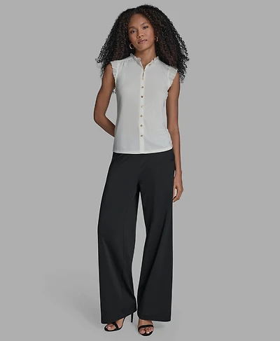Bcbg Women's Sleeveless Button Down Blouse
