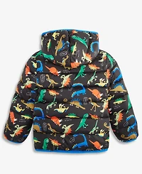Epic Threads Boys Toddler 2T-4T Dino-Print Midweight Hooded Puffer Jacket, Macy's Exclusive